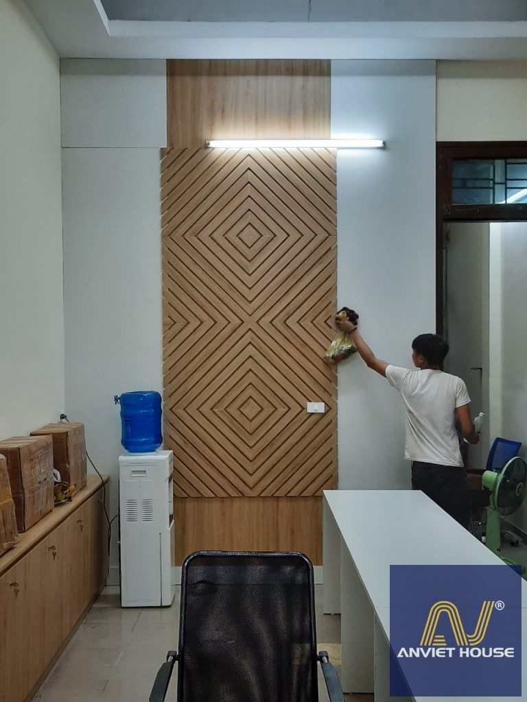 ốp gỗ nội thất văn phòng