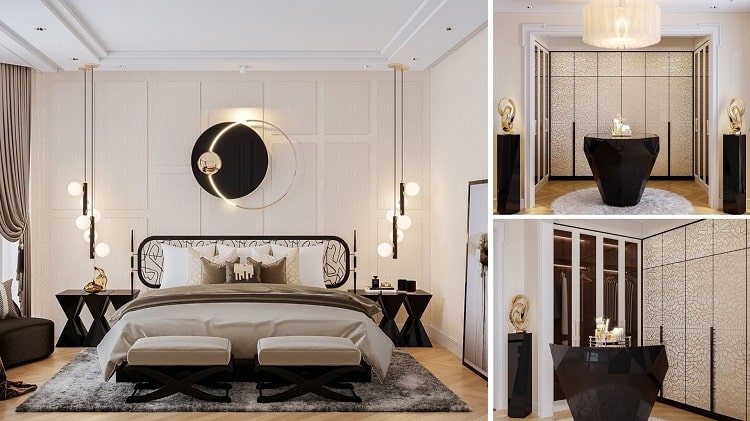 nội thất phòng ngủ phong cách luxury hiện đại